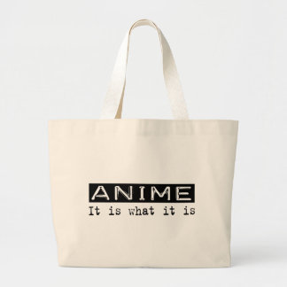 Anime It Is Large Tote Bag