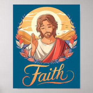 Anime Jesus Gift Funny Japanese Christ God Christi Poster