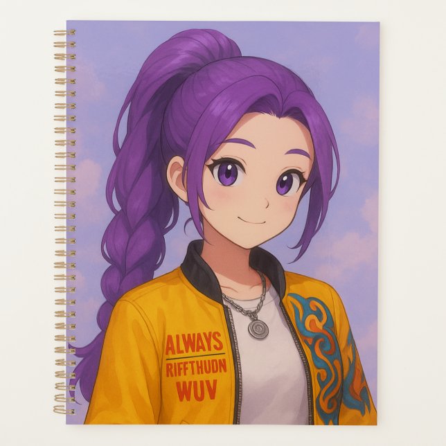 Anime K-Pop Idol Group | Original Manga-Style Pop  Planner (Front)