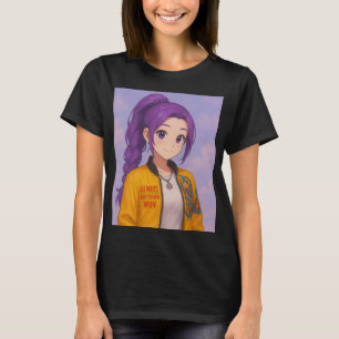 Anime K-Pop Idol Group Original Manga-Style Pop T-Shirt