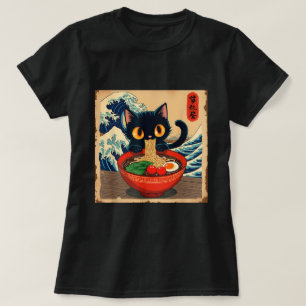 Anime Kawaii Cat Ramen Japanese Vibes T-Shirt