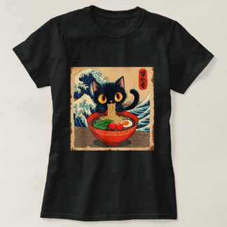 Anime Kawaii Cat Ramen Japanese Vibes T-Shirt