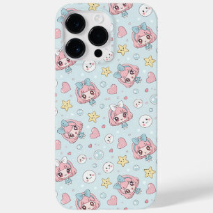Anime Kawaii in Pastel Colors with Hearts and Star Case-Mate iPhone 14 Pro Max Case