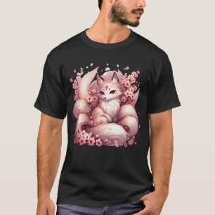 Anime Kawaii Kitsune Fox Japanese Nine Tailed T-Shirt