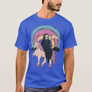Anime Kawaii  Pastel Goth Cute Creepy Unicorn Grim T-Shirt