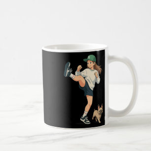 Anime Kickboxer Walking French Bulldog Streetwear Coffee Mug