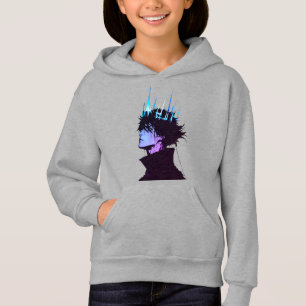 Anime King Gothic Male Portrait with Blue Crown