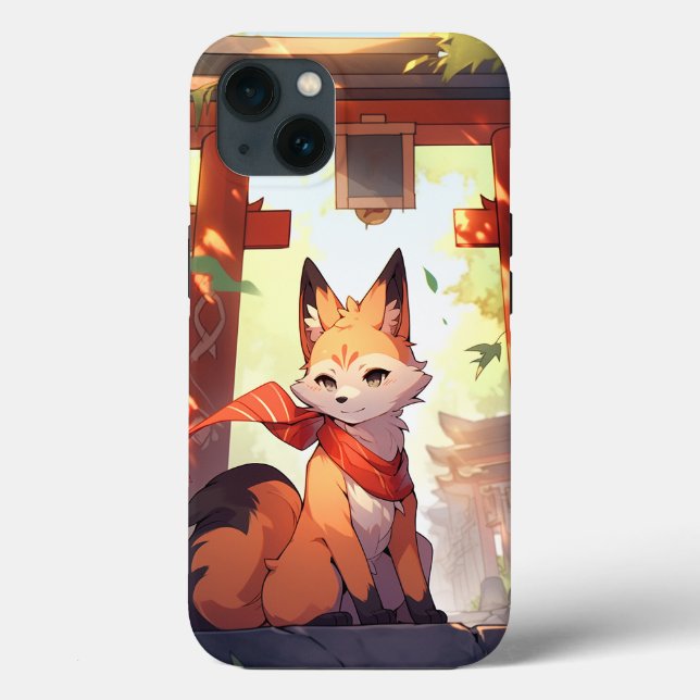 Anime Kitsune Cute Fox Fantasy Art Case-Mate iPhone Case (Back)