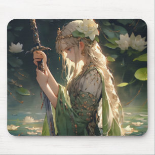 Anime Lady of Lake Mouse Pad