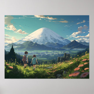 Anime Landscape  Poster