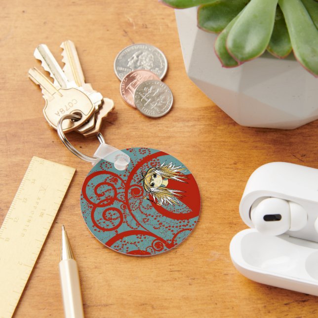 Anime Love- Personalise - Key Ring (Desk)