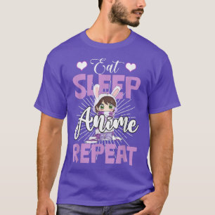 Anime Lover Shirt For Kawaii Funs Eat Sleep Anime 