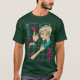 Anime Lovers Angel And Devil Otaku Japanese Aes T-Shirt
