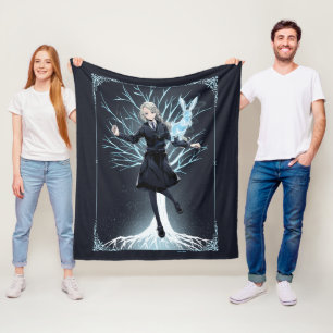 Anime Luna Lovegood's Rabbit Patronus Fleece Blanket