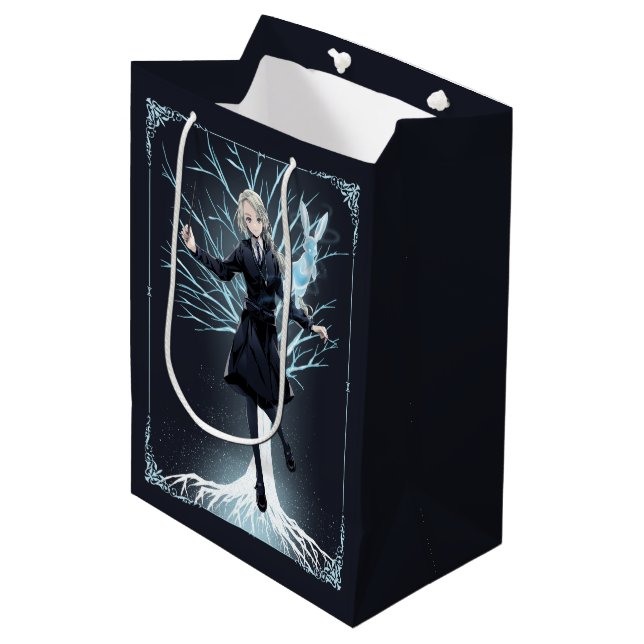 Anime Luna Lovegood's Rabbit Patronus Medium Gift Bag (Front Angled)
