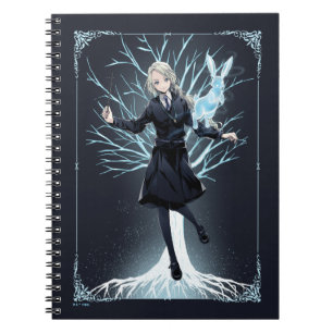 Anime Luna Lovegood's Rabbit Patronus Notebook