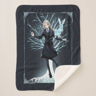 Anime Luna Lovegood's Rabbit Patronus Sherpa Blanket