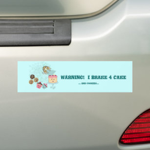 Anime Magic Wand CupCakes and Cookies Bumper Sticker