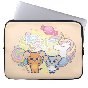 Anime Magical Candyland with Jerry and Tuffy Laptop Sleeve