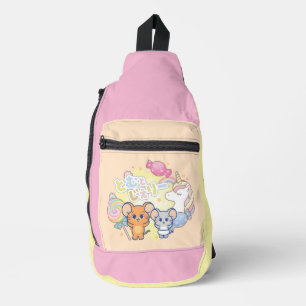 Anime Magical Candyland with Jerry and Tuffy Sling Bag