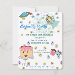 Anime Magical Days Invitation  Birthday Party