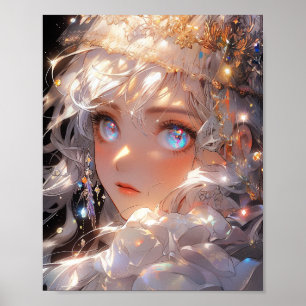 Anime Magical Girl Fantasy Art Poster