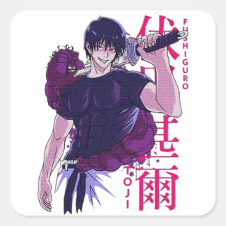 Anime Manga Funny Cute Japan Otaku Square Sticker
