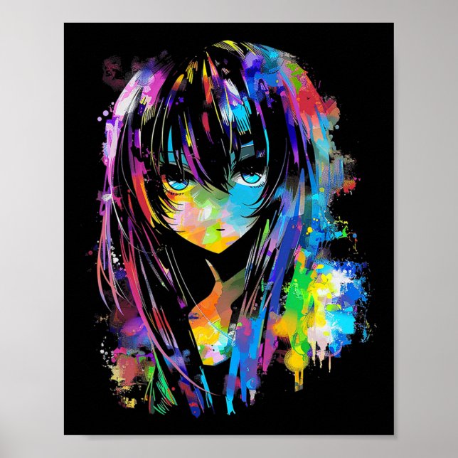 Anime Manga Graphic Colourful Art Anime  Poster (Front)
