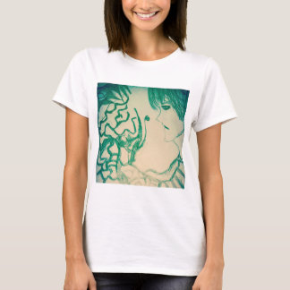 anime manga green monster with sad guy T-Shirt