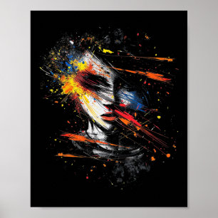 Anime Manga Motif Abstract Art Anime Poster