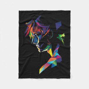 Anime Manga Motif Colourful Artwork Anime  Fleece Blanket