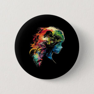 Anime Manga Motif Colourful Illustration Anime 6 Cm Round Badge