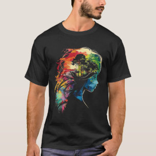 Anime Manga Motif Colourful Illustration Anime T-Shirt