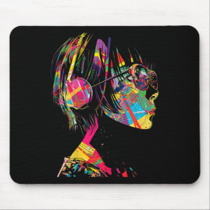 Anime Manga Motif Geometric Artwork Anime Mouse Pad