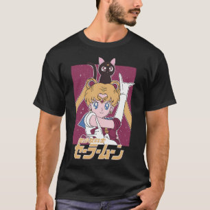 Anime Manga Pink Cute Kawaii Sailor Cartoon T-Shirt