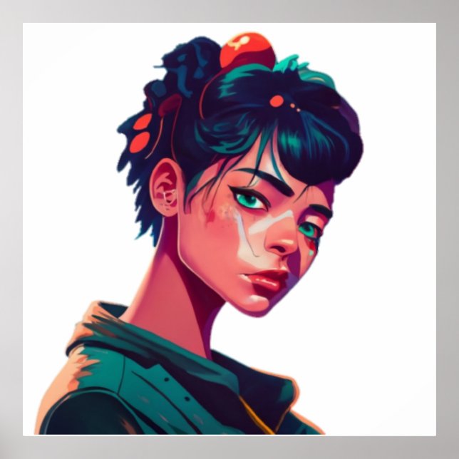 Anime manga pop art lovers pop lovers cartoon  poster (Front)