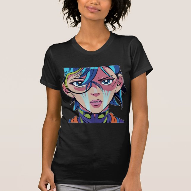 Anime manga pop art lovers pop lovers cartoon  T-Shirt (Front)