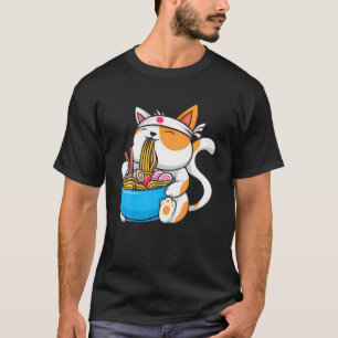 Anime Manga Ramen Cat Anime Tee Japanese