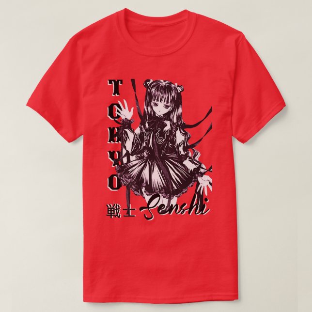 Anime Manga Sey Witch Otaku Style Tokyo Gothic Str T-Shirt (Design Front)