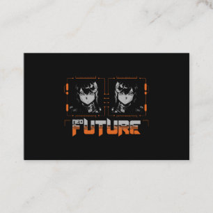 Anime mecha girls business card
