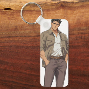Anime Men Zaddy Key Ring
