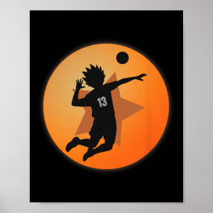 Anime Merch Japanese Number 13 Star Anime Volleyba Poster