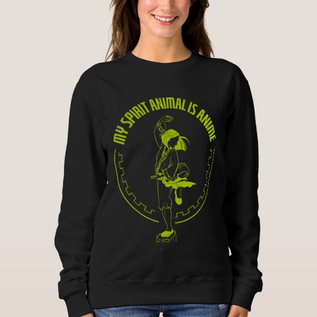 Anime Merch - My Spirit Animal is Anime - Anime Sweatshirt (Front)