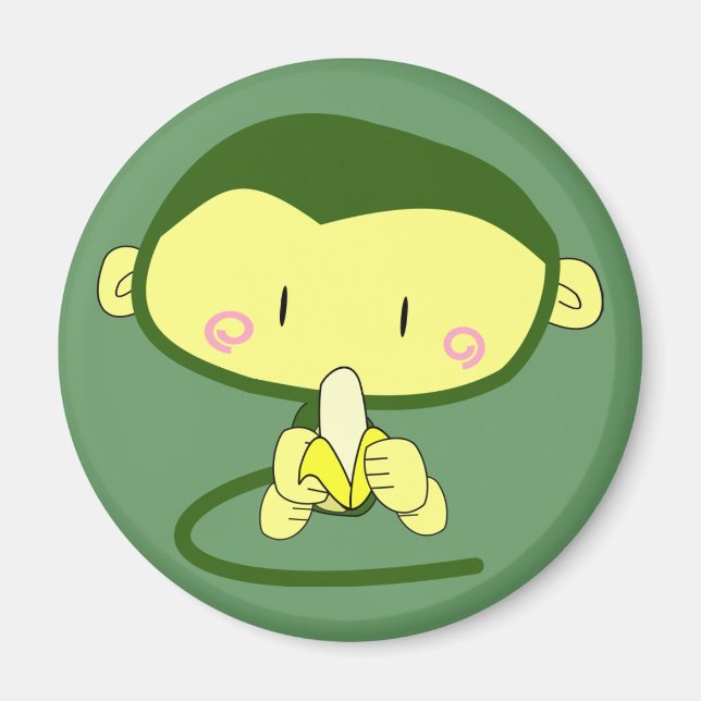 Anime Monkey w/ Banana Magnet (Front)