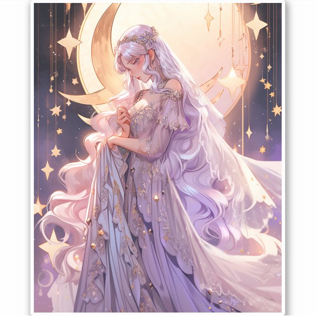 Anime Moon Princess Fantasy Art (Front)