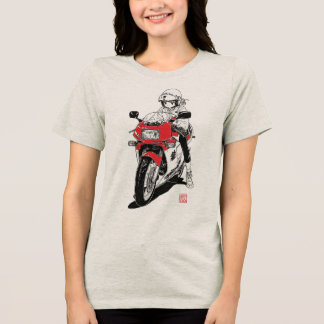 Anime Motor Girl V01 T-Shirt Tri-Blend Shirt