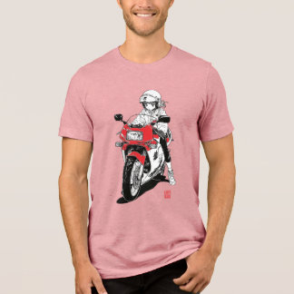 Anime Motor Girl V01 T-Shirt Tri-Blend Shirt