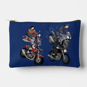 Anime Motorcycle & Racing Cars Blue Accessory Pouc Pouch