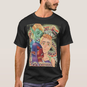 Anime Mystical Boy's BL black men's tshirt