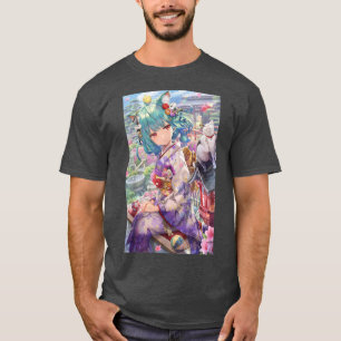 Anime Neko Catgirl Kawaii Waifu Aesthetic Japanese T-Shirt